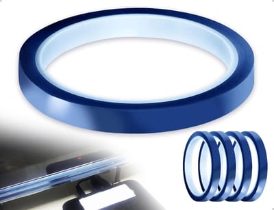 Hittebestendige thermische beschermtape voor elektronische printplaten, doe-het-zelf projecten, auto-onderhoud en mechanische techniek - 4 rollen blauw