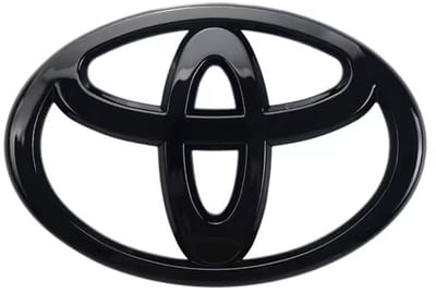 Toyota Embleem - Logo voor Grill/Kofferbak - Zwart - 120mm