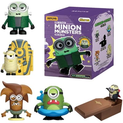 52TOYS Minions-serie windop figuren blind box speelgoed poppen van Universal Studios, willekeurig, 1 stuk