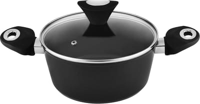 Kookpan 20 cm met Deksel en Antiaanbaklaag voor Alle Warmtebronnen