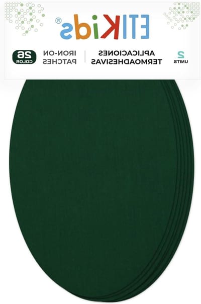 Strijkbare Lappen - Knielappen Ellebooglappen - Kleding Repareren - Snel Bevestigen - 16x10 cm - Flessengroen