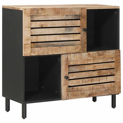 vidaXL - Opbergkasten - Bruin - 80 - x - 33,5 - x - 75 - cm - Massief - Mango - Hout