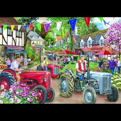 House of Puzzles legpuzzel Tractor Parade 1000 stukjes Find the Differences.