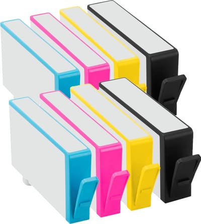 Huismerk geschikt voor HP 364XL Inktpatronen (8X) - Geschikt voor Deskjet 3070A - 3520 - Photosmart 5510 - 5515 - 5520 - 6510 - 7520