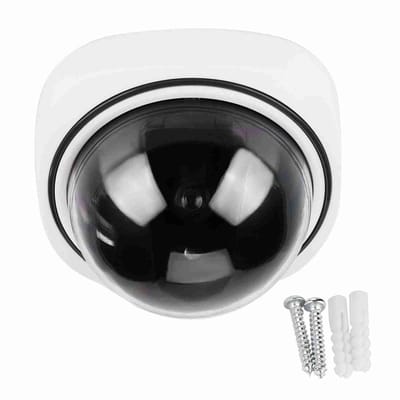 Dailygoody - Dummy-beveiligingscamera - Nep-camera voor binnen en buiten - Draadloze huisbeveiliging - Koepelvormig - Videodummy - Realistische uitstr