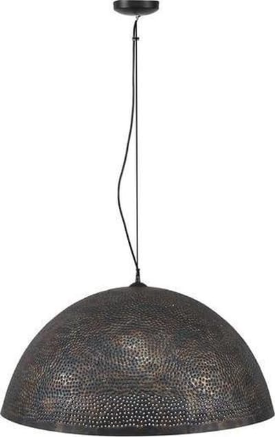 Dimehouse Hanglamp Industrieel Aya Zwart Bruin 70 cm 3-lichts - Zwart bruin - Industrieel