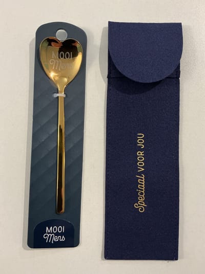 GOUDEN HARTLEPEL - MOOI MENS + ZAKJE