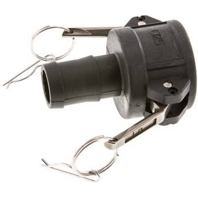 Camlock DN 40 (1 1/2'') Koppeling Polypropyleen met slangpilaar (32 mm) Type C MIL-C-27487