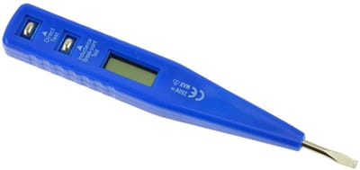 GEKO Voltage tester - LCD display - 3 mm platte punt - 135 mm lang