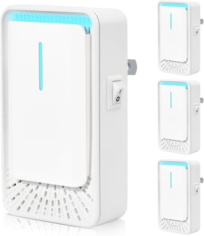 Luchtreiniger – Plug-in luchtreiniger - Luchtreiniger met Negatieve Ionentechnologie – Filterloze Stille Mini Luchtreiniger voor Thuis, Kantoor & Slaapkamer – 4-Pack