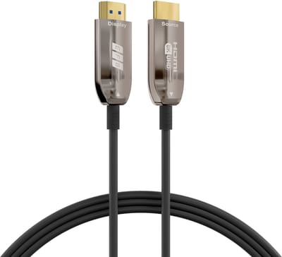 EFB Elektronik HDMI-21-00007 HDMI kabel 20 m HDMI Type A (Standaard) Zwart, Roestvrijstaal