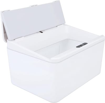 Compacte Prullenbak - Sensor Afvalbak - Hygiënisch Werken - Automatische Deksel - 8 Liter Capaciteit - Wit