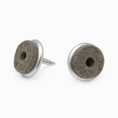 FSW-Products - Viltjes met Schroefbevestiging Ø20 mm - 16 Stuks - Meubelvilt - Vloerglijders - Vloerbeschermers - Vilt Stoelpoten