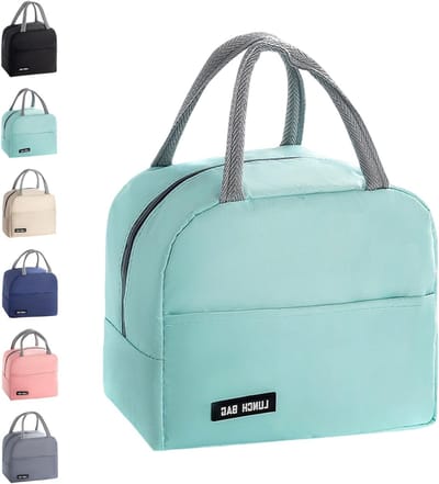 Isolerende Lunchtas voor Volwassenen en Kinderen - Herbruikbare Thermische Voedselzak met Lekvrije Binnenkant, Ideaal voor Werk, School, Picknick en Reizen (5L - Lichtgroen)
