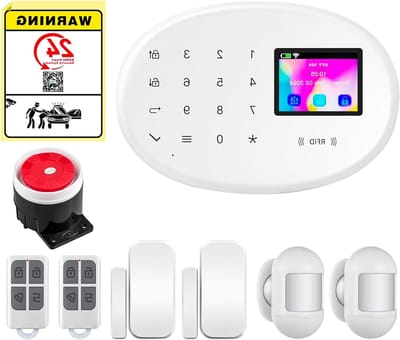 Alarmsysteem Thuis - Beveiligingssysteem Camera - Huis Beveiligen - Akoestisch Visueel - 30 Meter Bereik - Wit