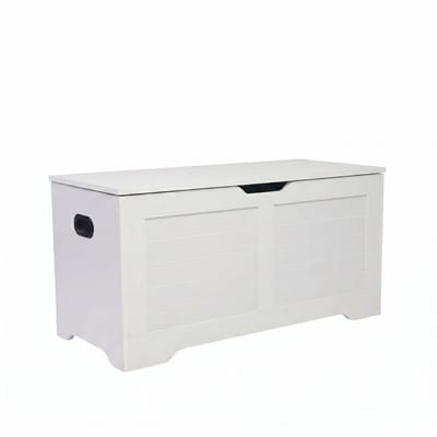 Monza Home Opbergbox Wit – Opbergkist & Schoenenbank – 100×40×46cm