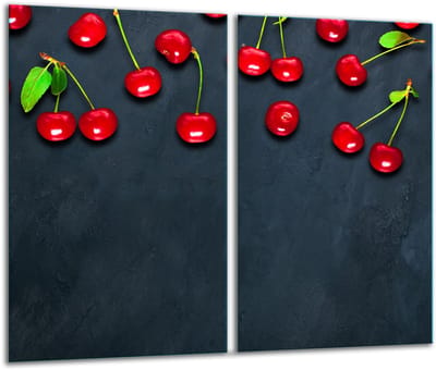 TMK ArtDeko - Glas Snijplank - 30x52 cm - Zwart - Inductievriendelijk