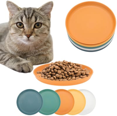Dailygoods- Kattenschaal 10 Stuks - Platte Kattenvoerbak - Ronde