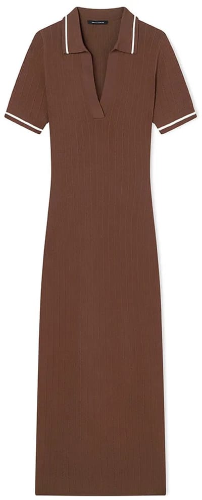 Armani Exchange Xw002244_af10352 Korte Mouw Jurk Bruin S Vrouw