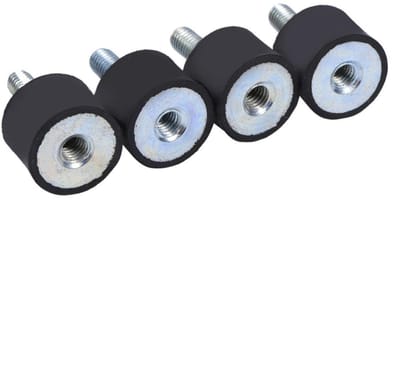 Dailygoods- Silentblock Antivibratie - Rubberen Isolator - Dempingselement - Geschikt voor Luchtcompressoren - Diesel/Benzinemotoren - Schokabsorberend - Trillingsisolator