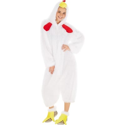 dressforfun - Kostuum kip XL - verkleedkleding kostuum halloween verkleden feestkleding carnavalskleding carnaval feestkledij partykleding - 300868