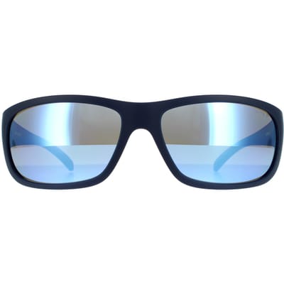 Arnette Rechthoekige Heren Mat Blauw Donkergrijs Spiegeld Waterblauw Zonnebril