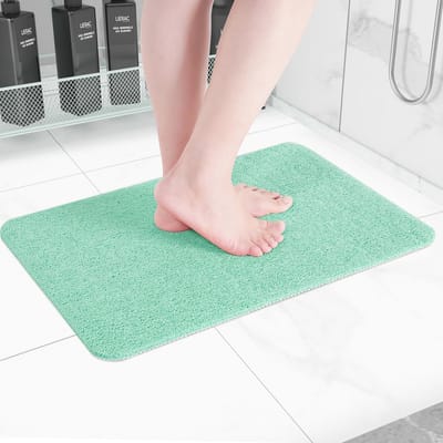 Antislip Badmat - Sneldrogende Douchemat voor Badkamer en Keuken (Lichtgroen, 61 x 40 cm)