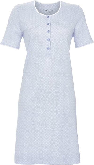 Minimalistisch blauw nachthemd Ringella - Blauw - Maat - 42