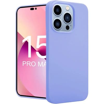 ShieldCase telefoonhoesje geschikt voor Apple iPhone 15 Pro Max siliconen hoesje - optimale bescherming - backcover - paars