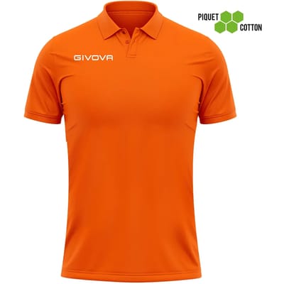 Poloshirt Givova Polo Cotone Piquet Zomer Oranje 2xl - S