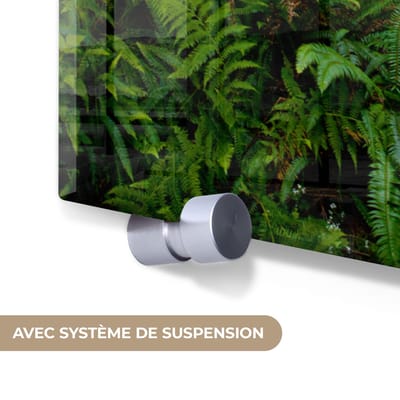 MuchoWow® Glasschilderij 120x80 cm - Schilderij acrylglas - Jungle - Natuur - Trap - Bomen - Foto op glas - Muurdecoratie woonkamer - Wanddecoratie slaapkamer - Schilderijen