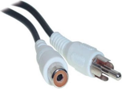 Tulp mono audio/video verlengkabel - 2,5 meter
