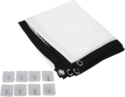 Projectiescherm - Draagbaar Scherm - Thuisbioscoop Creëren - Uniforme Lichtverdeling - 100 inch - Wit
