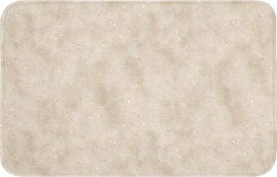 WC mat 80x50 cm - Antislip - Structuur - Spikkels - Beige - Toiletmat - Vloermat - Douchemat - Toilet tapijt - Toiletmatten