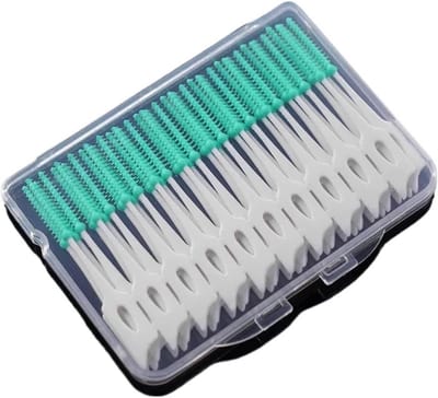 Interdentale Borstel - Tandenstokers - Mondhygiëne Verbeteren - Flexibel Siliconen Materiaal - 40 Stuks - Groen