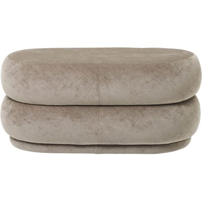 Ferm Living Poef rond - beige - medium