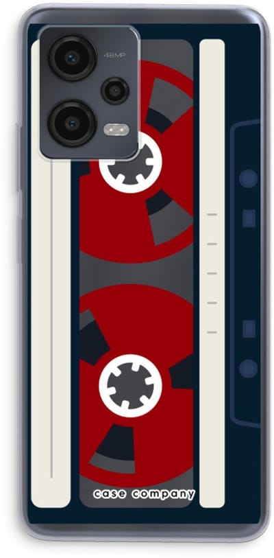 Case Company® - Hoesje geschikt voor Xiaomi Redmi Note 12 hoesje - Here's your tape - Soft Cover Telefoonhoesje - Bescherming aan alle Kanten en Schermrand