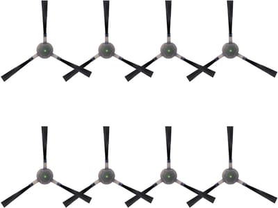 Dailygoods- Zijborstels 8 stuks - Perfecte compatibiliteit met Lefant M210B/M213S/M210S/M210/M213/M210 Pro - Hoogwaardig siliconenmateriaal - Efficiënte hoekreiniging - Duurzaam en zuinig - Stofzuigerborstels