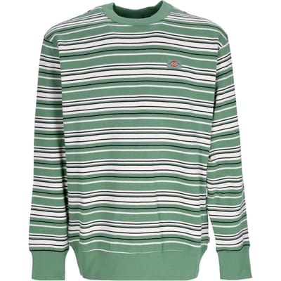 Westover herensweatshirt met ronde hals, strepensweatshirt Dark Ivy