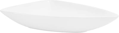 Driehoekige wastafel zonder overloop 69x46x13 cm Wit keramiek LuxeBath