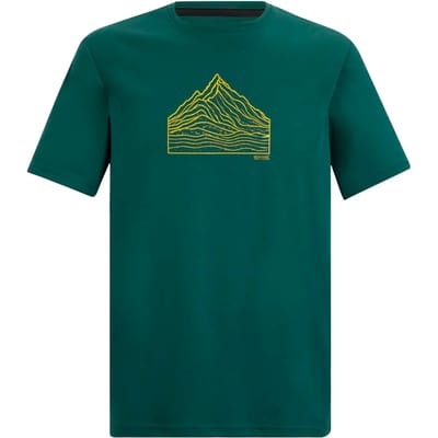 Heren Fingal T-shirt met korte mouwen en gemêleerde print