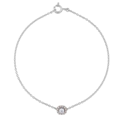 Orphelia AD-1027/1 - Armband - 18 Karaat Goud Bicolor / Diamant 0.16 ct - 18 cm