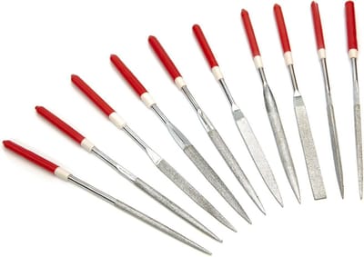 HBM 10-delige Diamant Vijlenset 4 x 160 mm