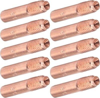 10 Stuks Geleidende Mondstukken voor MIG Lassen, Kleine Koperaccessoires, 9mm Dikte, Lasgereedschap, Lassen Onderdelen, Koper Mondstukken