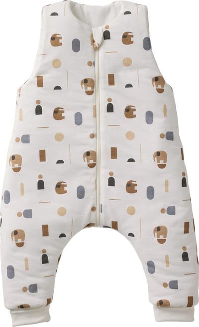 Vertbaudet Jumpsuit met voetjes PETIT ELEPHANT, afneembare lange mouwen