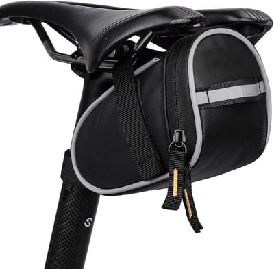 Zadeltas -zadeltas fiets-zadeltas racefiets-fietszadeltassen - Reparatiegereedschapstassen - Met reflecterende tape - MTB Fietsaccessoires-zwart