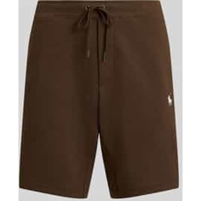 regular fit sweatshorts van katoenmix met logo-stitching