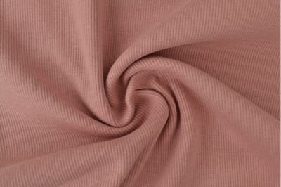 10 meter rib boordstof - Oud roze - 60cm breed