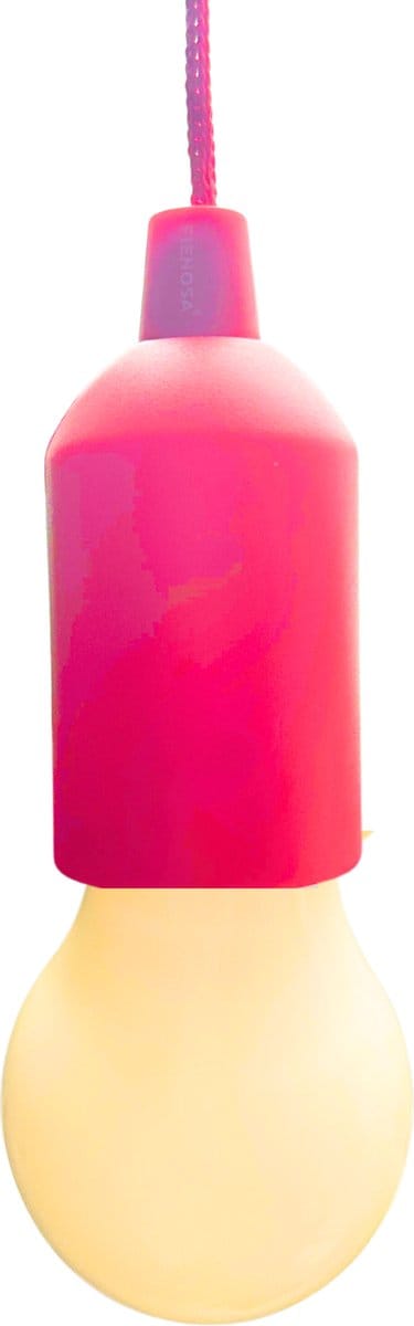 Fienosa LED Treklamp Rood - Hanglamp - Camping lamp - Hanglamp Batterij - Nachtlamp Kinderen - Campinglampen - Tentlamp - Kampeerlamp - NIET INBEGREPEN aaa batterijen- Warm wit licht -Tuinverlichting - Feestverlichting