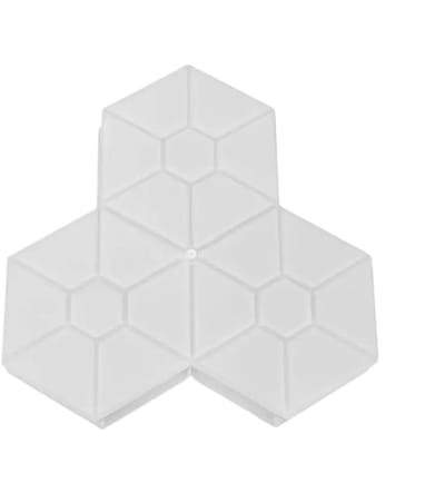 Betonmal Vorm - Tuinpad Mal - Diy Terras - Herbruikbaar Ontwerp - 25x25x4 cm - Hexagonaal Blad